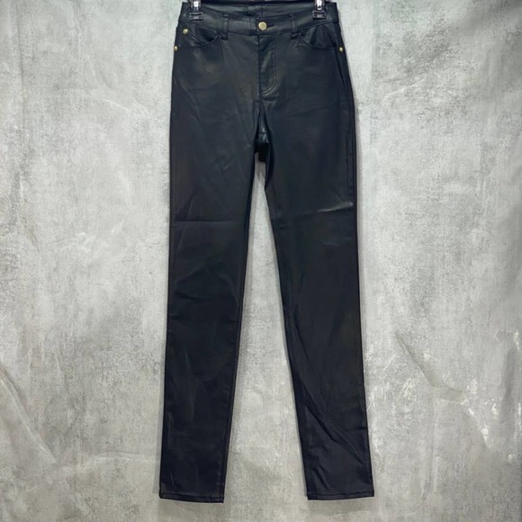 Emporio Armani Women's Black Slim-Fit Pull-On Pants SZ 27